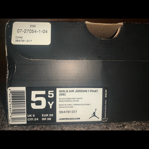 Girls Air Jordan 1 Phat - Picture 2 of 7